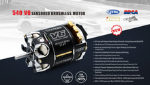 Load image into Gallery viewer, Rocket RC 540 V6 SENSORED BRUSHLESS MOTOR
